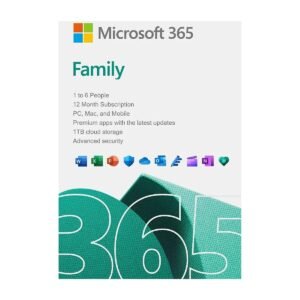Microsoft 365 Family – Abbonamento 1 anno, fino a 6 persone
