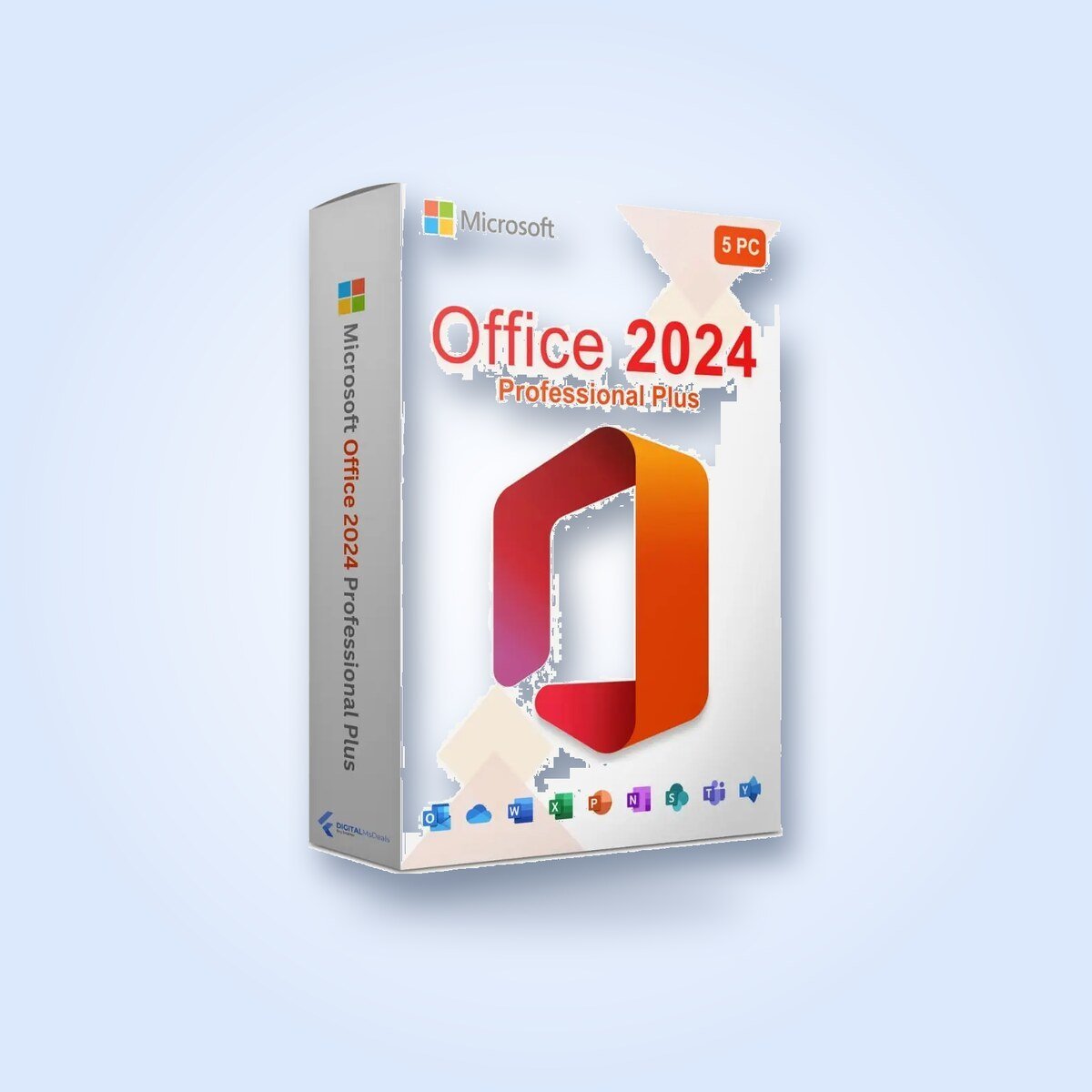 Microsoft Office 2024 Professional Plus LTSC per Windows – Licenza a vita, 5 PC